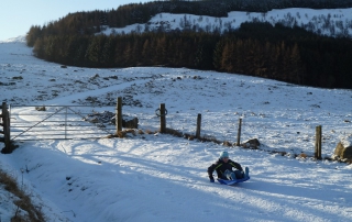 January Breaks at GML - Sledging Fun in Glenshee