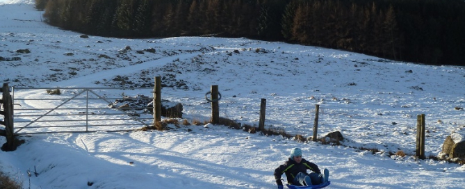 January Breaks at GML - Sledging Fun in Glenshee