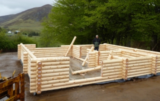 New Log Cabin Walls In