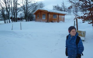 Scotsview Log Cabin Winter Arrives