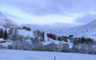 A peaceful white morning at glenbeag